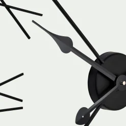 Horloge murale en fer noir D60cm
