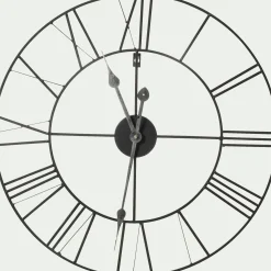 Horloge murale en métal D60cm - noir
