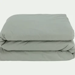 Housse de couette en coton 140x200cm - vert olivier