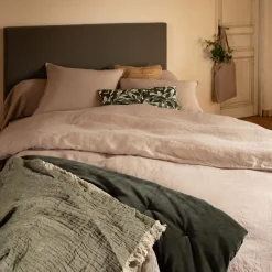 Housse de couette en lin lavé 240x220cm - beige