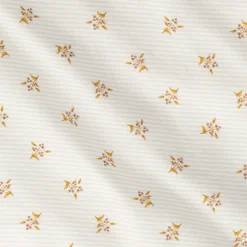 Housse de couette en lin et coton motif argan 240x220cm - jaune