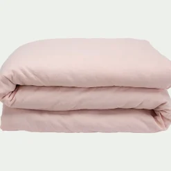 Housse de couette en lin lavé 240x220cm - Rose rosa