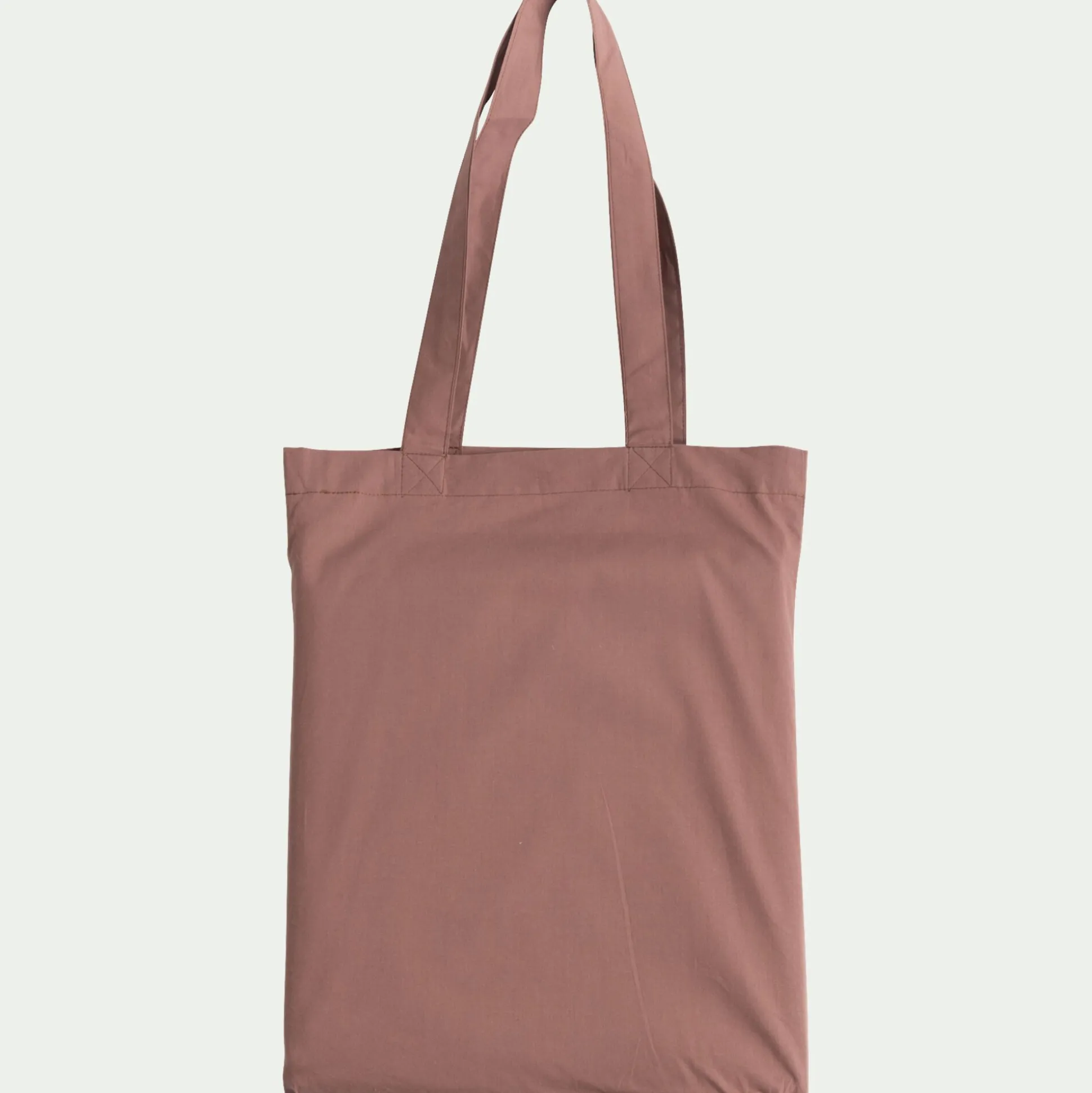 Housse de couette en percale de coton 240x220cm - brun rhassoul