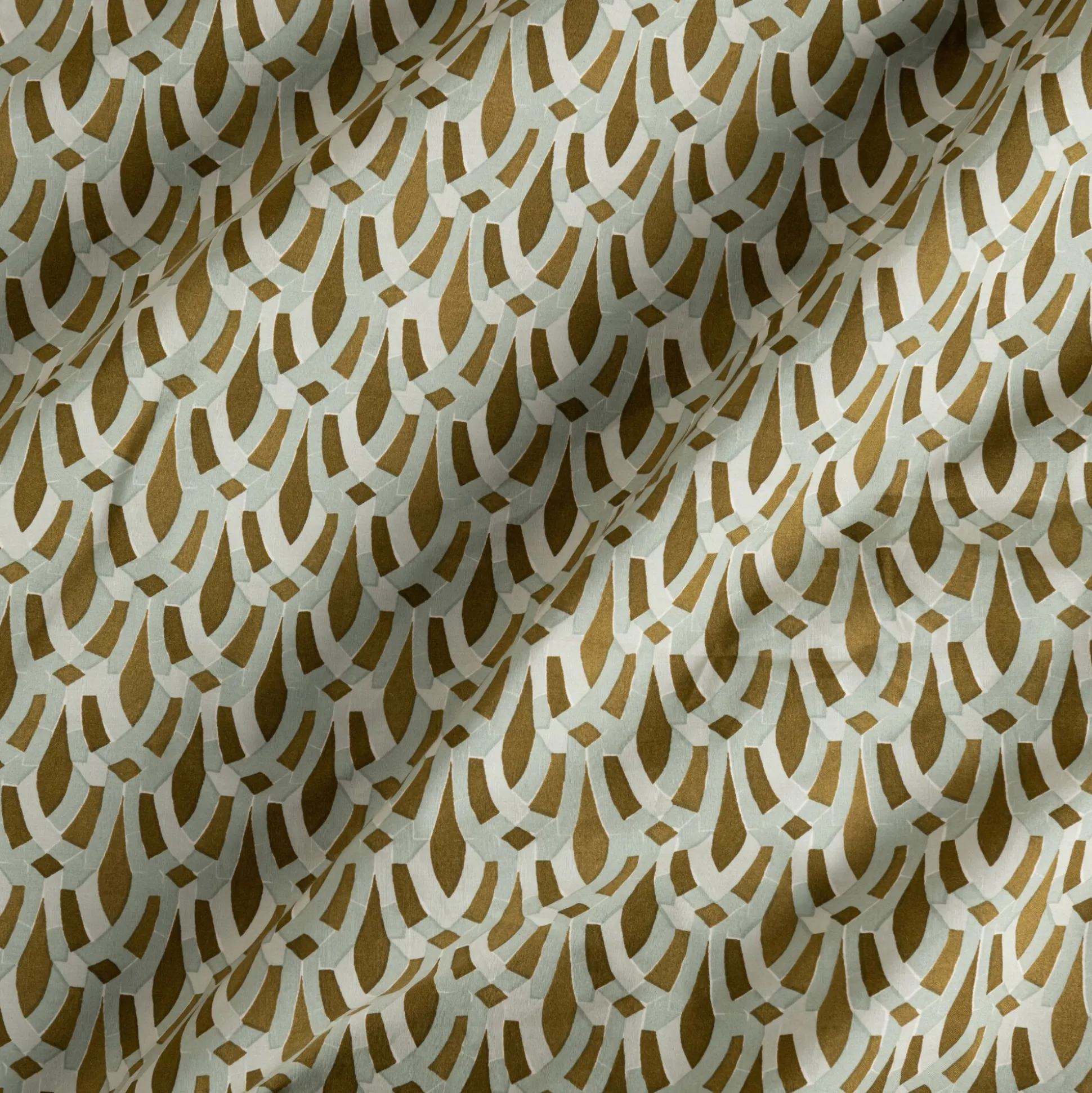 Housse de couette en percale de coton 240x220cm - brun