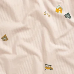 Housse de couette enfant 140x200cm et 1 taie d'oreiller 65x65cm en coton - motifs fantaisie