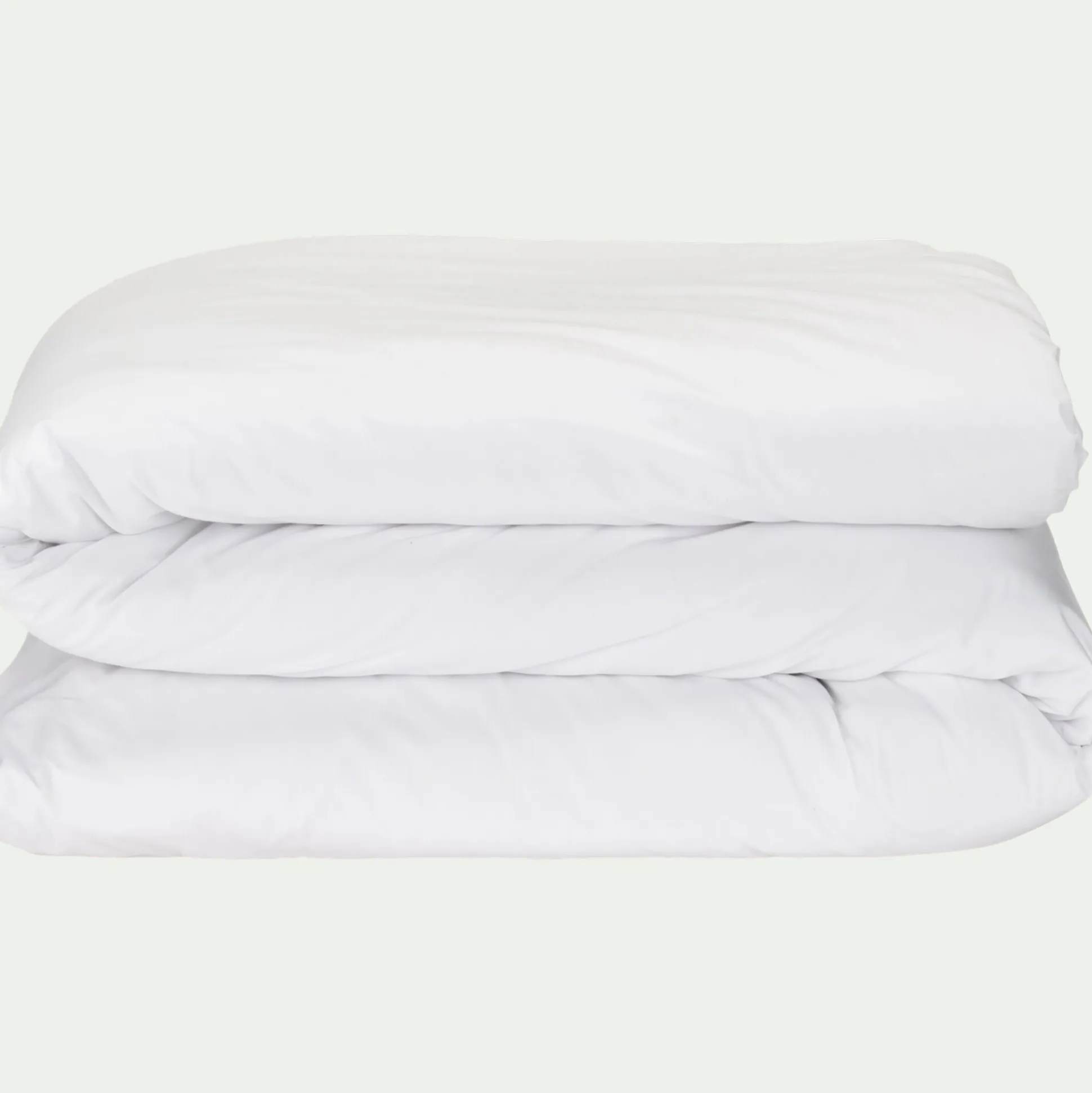 Housse de couette 260x240cm en percale de coton - blanc