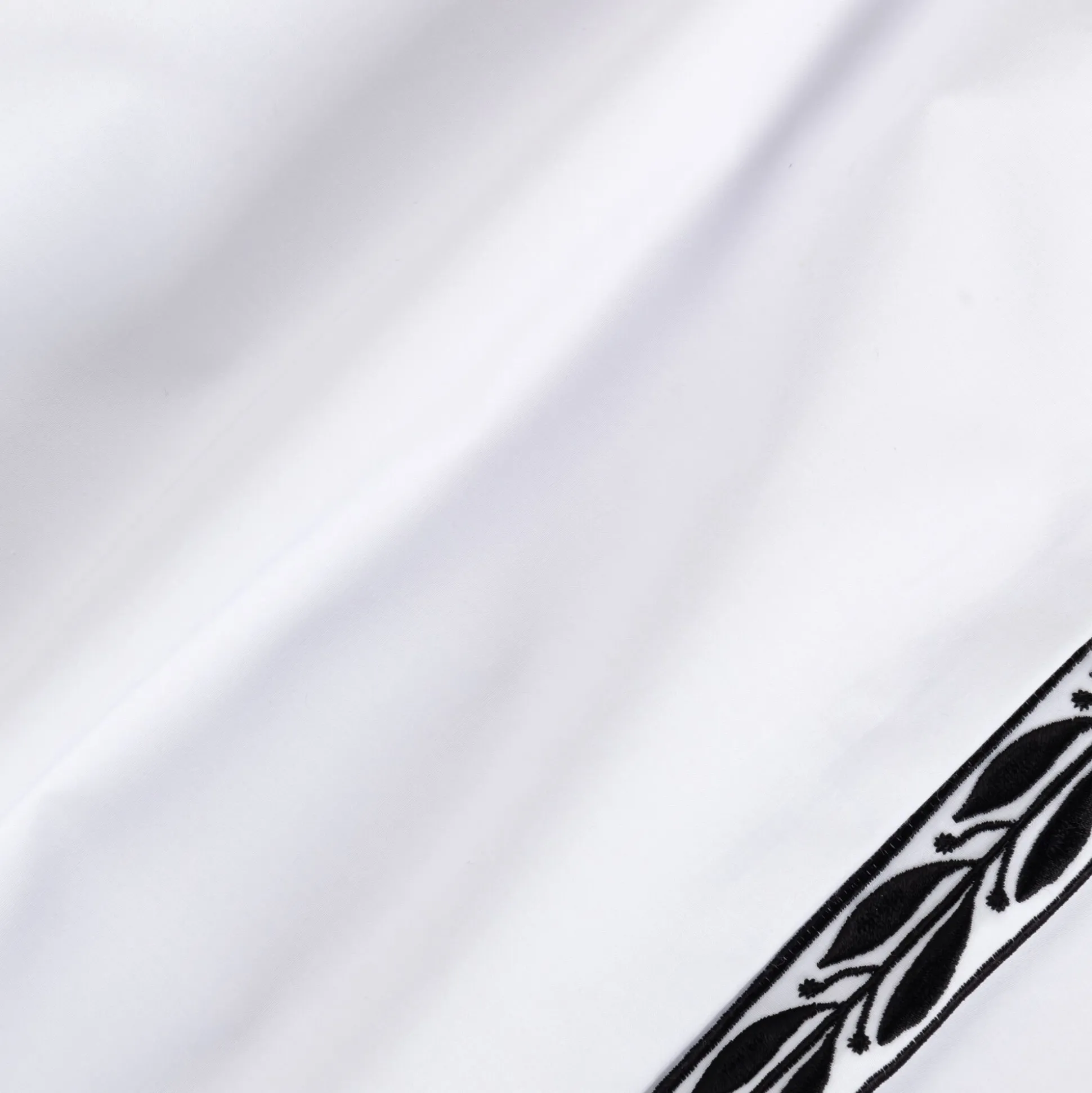 Housse de couette 260x240cm en percale de coton - blanc