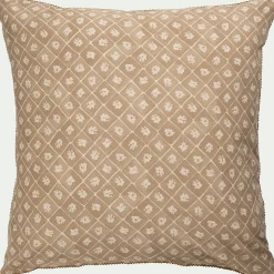 Housse de couette 260x240cm et 2 taies d'oreiller 63x63cm en coton lavé - beige
