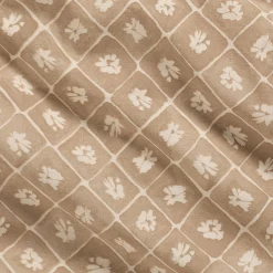 Housse de couette 260x240cm et 2 taies d'oreiller 63x63cm en coton lavé - beige