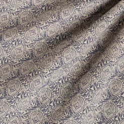 Housse de couette 260x240cm et 2 taies d'oreiller 63x63cm en coton et lin - motif amande