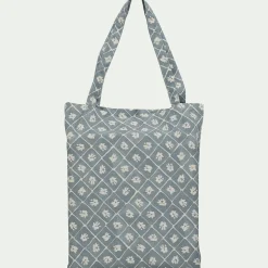 Housse de couette 240x220cm et 2 taies d'oreiller 63x63cm en coton lavé - bleu