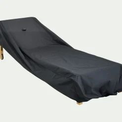 Housse de protection pour transat (L200x75xH45cm) - noir