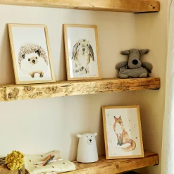 Image aquarelle encadrée Hérisson - A4