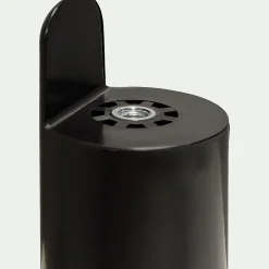 Jeu de 4 pieds de sommier cadre à lattes H22cm - noir