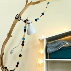 Lampe à pince - blanc h29,5cm