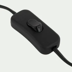 Lampe à poser design en acier et verre H25cm - blanc