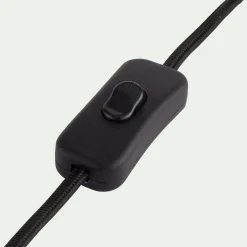 Lampe à poser électrifiée en acier H31,5cm - rose