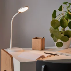 Lampe de bureau avec variateur H31,50cm - blanc