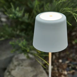 Lampe de table à poser nomade H37cm - blanc