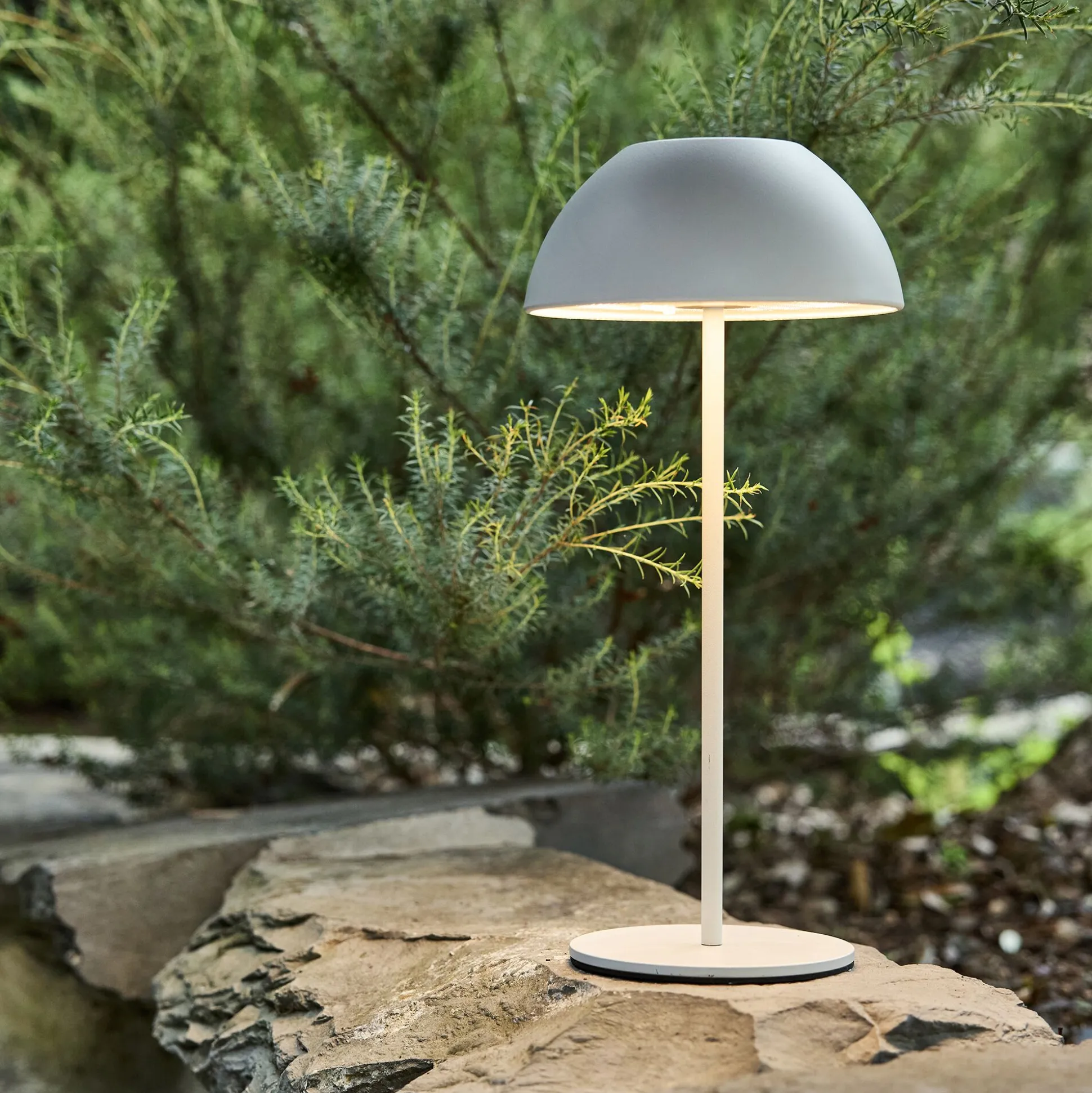 Lampe de table à poser nomade H28cm - blanc