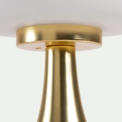 Lampe tactile en métal et verre D14,6xH26cm - doré