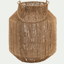 Lanterne en jute H30cm - naturel