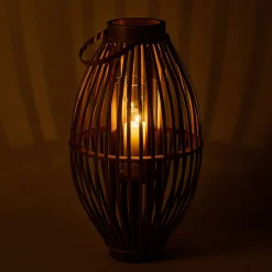 Lanterne en rotin - naturel D34.5xH60.5cm