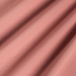 Linge de lit uni en coton - rouge ricin