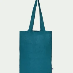 Linge de lit uni en lin lavé - bleu figuerolles