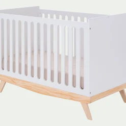 Lit bébé en bois - blanc