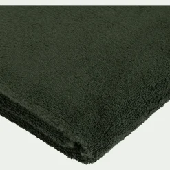 Lot de 2 gants de toilette en coton peigné - vert cèdre