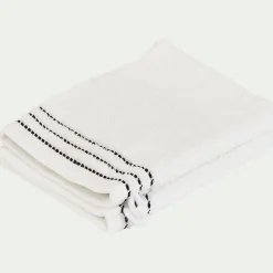 Lot de 2 gants de toilette en coton - blanc ventoux