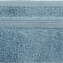 Lot de 2 gants de toilette bouclette en coton - bleu autan