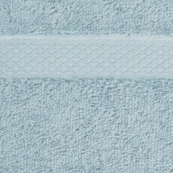 Lot de 2 gants de toilette en coton peigné - bleu calaluna