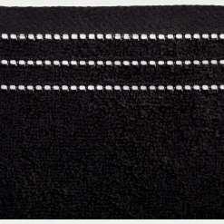 Lot de 2 gants de toilette en coton - noir