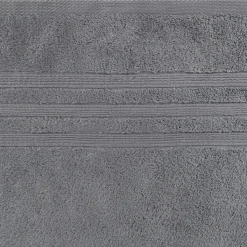 Lot de 2 gants de toilette bouclette en coton - gris anthracite