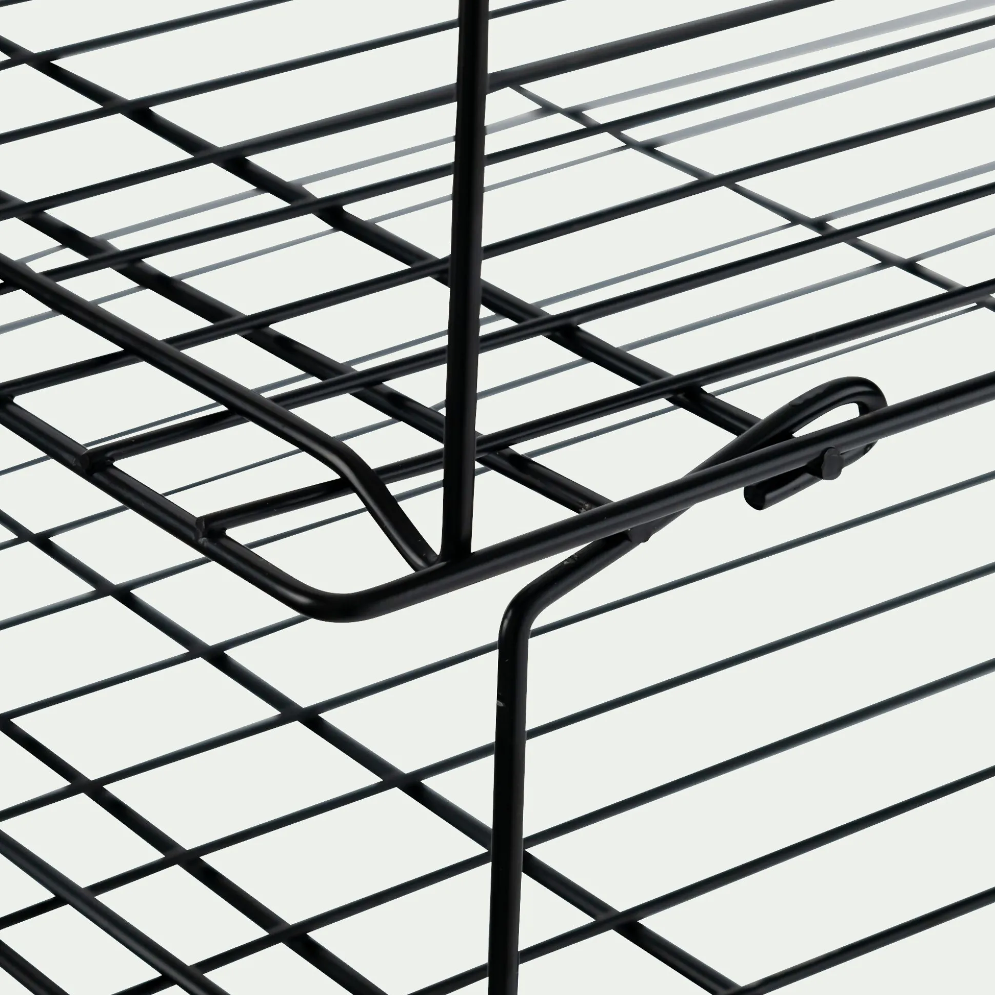 Lot de 3 grilles de refroidissement en inox 24x40cm - noir