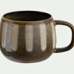 Lot de 4 mugs dépareillés en grès 35cl - bleu