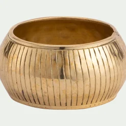 Lot de 4 ronds de serviette en laiton - doré