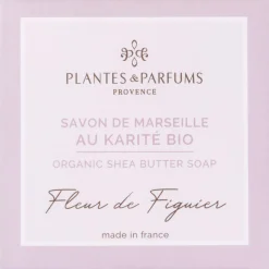 Lot de 2 savons de Marseille au karité bio senteur fleur de figuier 100g