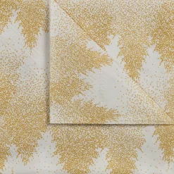 Lot de 20 serviettes en papier motif sapin 33x33cm - doré