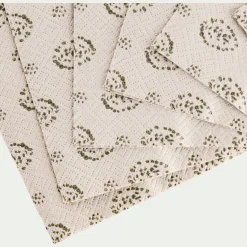 Lot de 20 serviettes en papier motif amande 33x33cm - beige alpilles