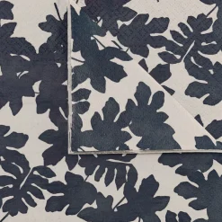 Lot de 20 serviettes en papier motif figuier 33x33cm - beige alpilles