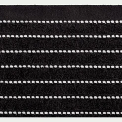 Lot de 2 serviettes invité en coton - noir 30x50cm