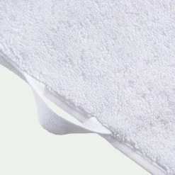 Lot de 2 serviettes invité qualité hôtelière en coton - blanc 30x50cm