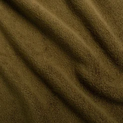 Lot de 2 serviettes invité en coton 30x50cm - vert mousse