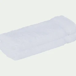 Lot de 2 serviettes invité en coton peigné - blanc optique 30x50cm