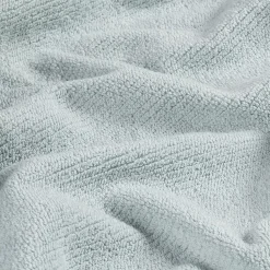 Lot de 2 serviettes invités en bouclettes de coton bio - bleu 30x50cm