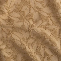 Lot de 2 serviettes invités en coton motif floral 30x50cm - beige sable