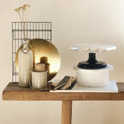 Lot de 5 supports à gâteau ronds en carton D30cm - doré